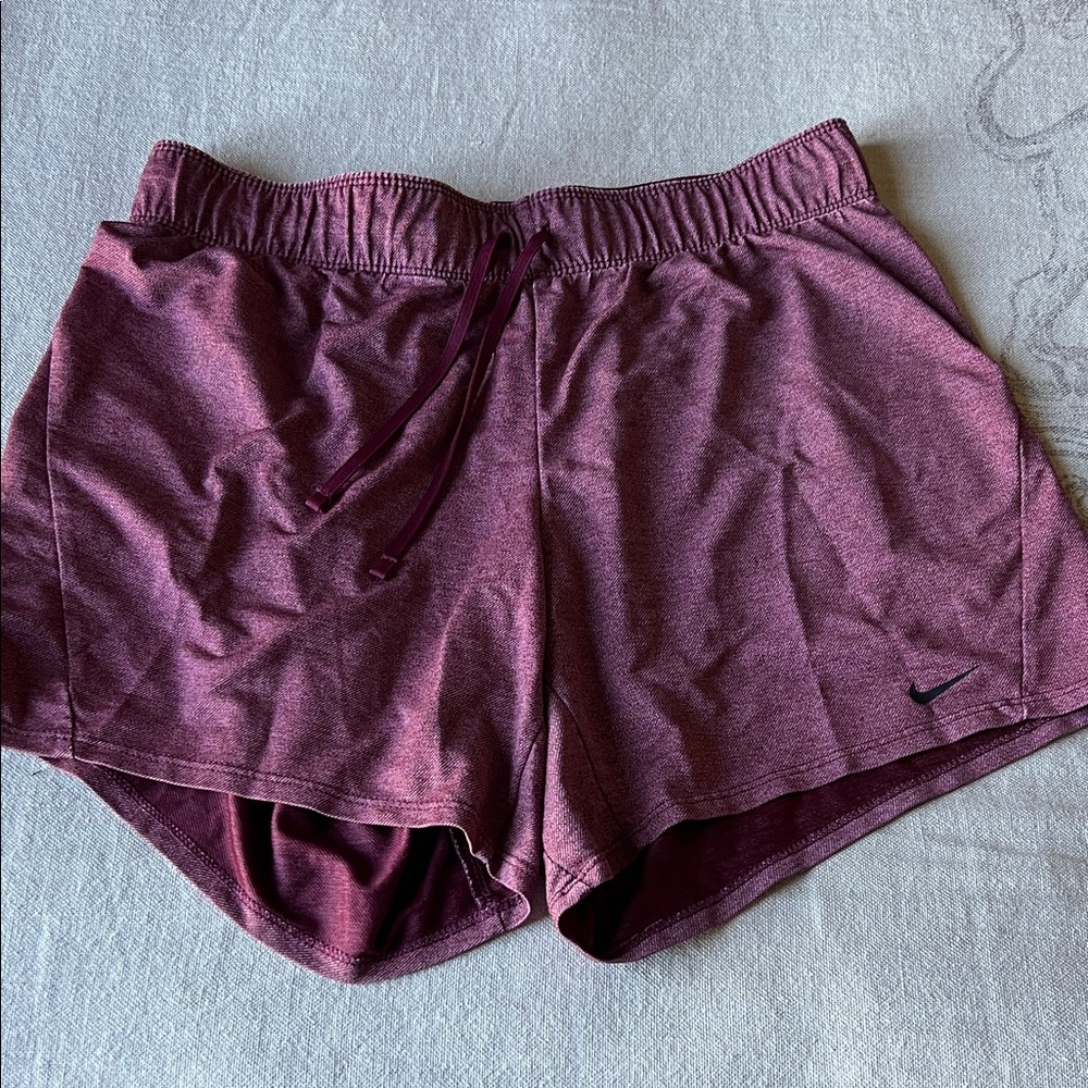 Nike Women's Burgundy Athletic Shorts